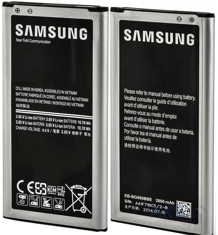 Аккумуляторы для телефона Samsung Galaxy S5 G900 фото