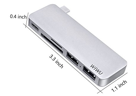 Концентратор (USB хаб) WIWU Dock T6 USB-C/SD/2xUSB3.0 Silver / изоборажение №4