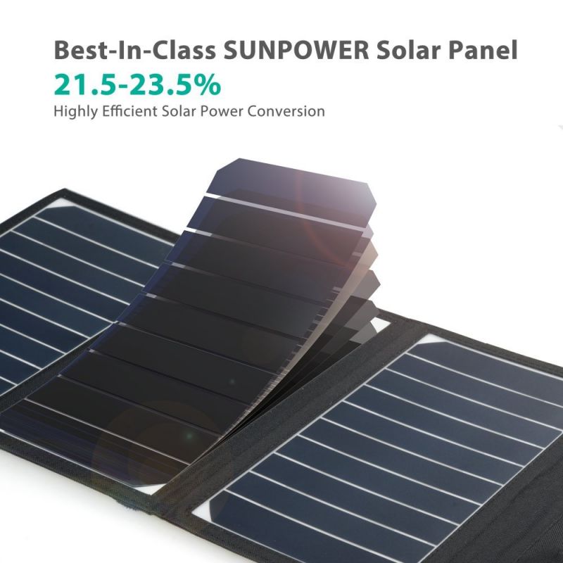 Зарядний пристрій на сонячних панелях RavPower Solar Charger 16W 2USB (RP-PC008) / зображення №3