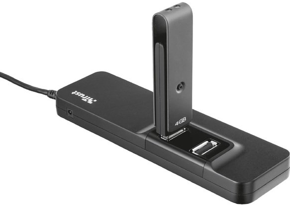 Концентратор (USB хаб) Trust Oila 7 Port USB 2.0 Black (20576) / изоборажение №2