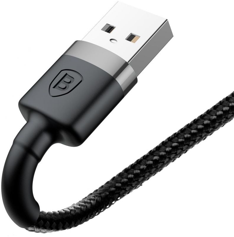USB Кабель Baseus Cafule USB Type-C Cable 3A Gray/Black / зображення №1