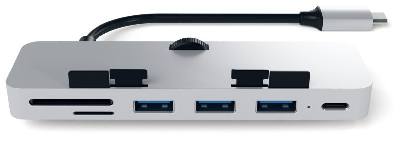 Концентратор (USB-HUB) Satechi Aluminum Clamp Hub Pro Silver (ST-TCIMHS) / зображення №1