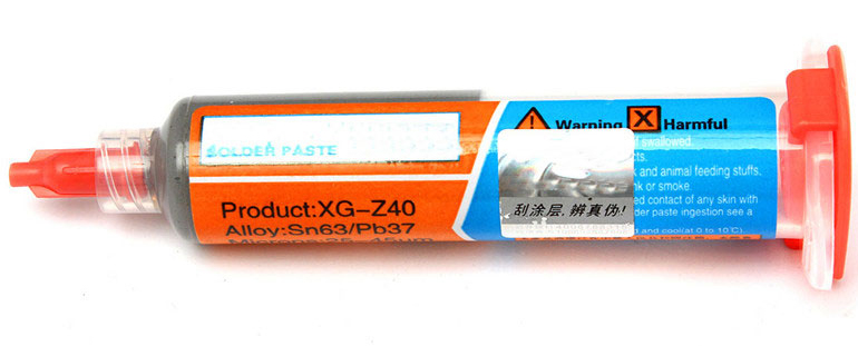 BGA компоненти паста MECHANIC (Sn63Pb37) XG-Z40 35г в шприці / зображення №1