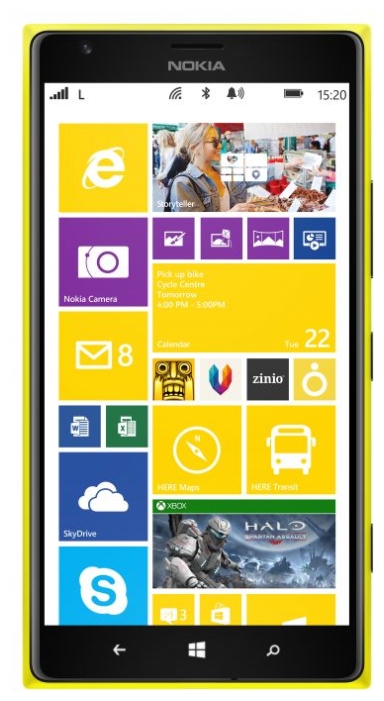 Дисплей Nokia Lumia 1520 RM-938 + Touchscreen with frame (original) Black / зображення №1