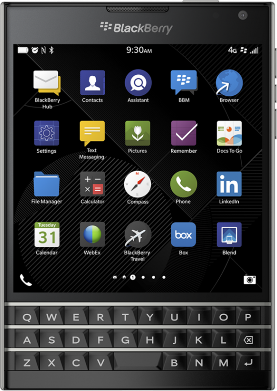 Дисплей Blackberry Passport + Touchscreen Black / изоборажение №1