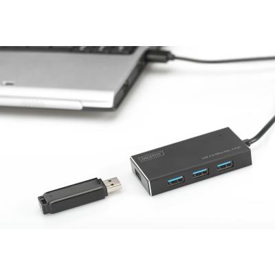 Концентратор (USB хаб) DIGITUS USB 3.0 Hub, 4-port (DA-70240-1) / изоборажение №2