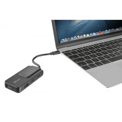 Концентратор (USB хаб) Trust Oila 2+2 Port USB-С & USB 3.1 (21321) / изоборажение №1