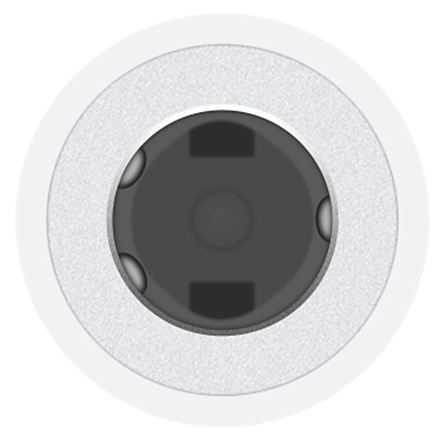 Аудіо-перехідник Apple Type-C to 3.5 mm Headphone Adapter White (MU7E2 / MU7E2FE/A) / зображення №2