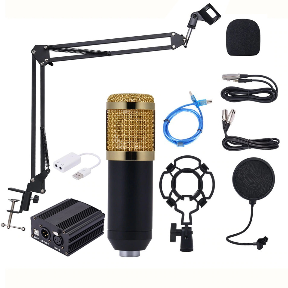 Конденсаторный микрофон BM-800 с фантомным питанием и подставкой / изоборажение №4