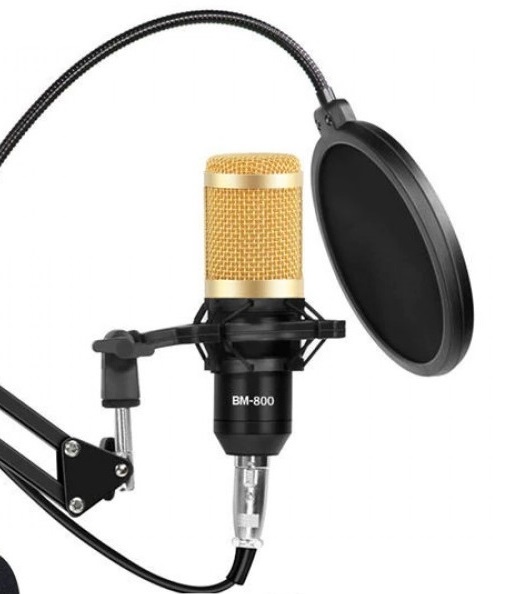 Конденсаторный микрофон BM-800 с фантомным питанием и подставкой / изоборажение №2