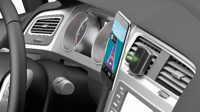 Автодержатель магнитный CellularLine Mag4 Handy Force DRV Black / изоборажение №1