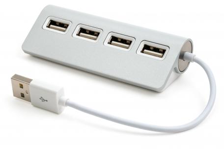 Концентратор (USB хаб) Vinga USB 2.0 to 4*USB2.0 White (VCPH2USB4) / изоборажение №1