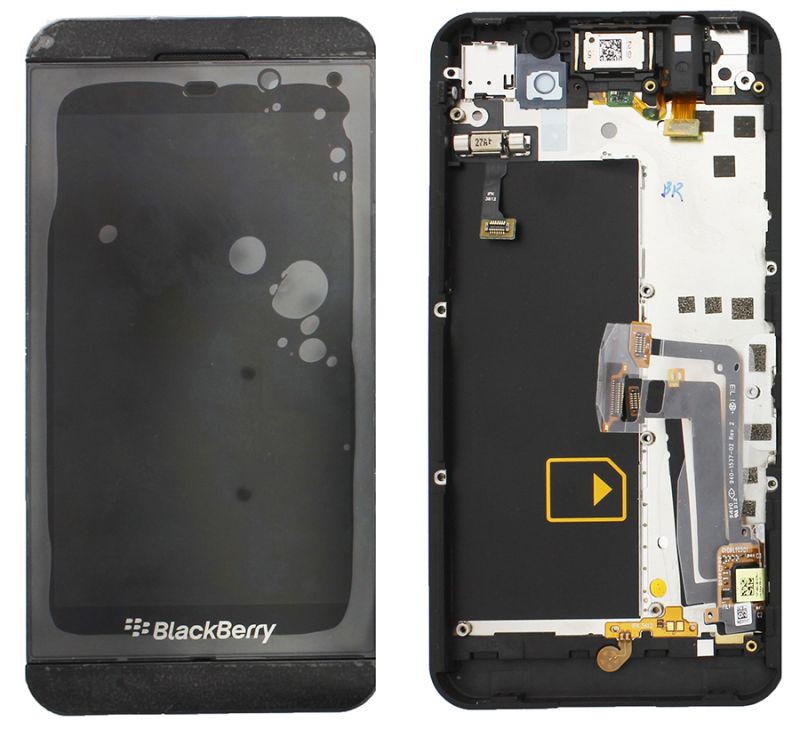 Дисплей Blackberry Z10 4G + Touchscreen with frame Black / изоборажение №1