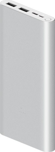 Повербанк Xiaomi Mi 3 10000 mAh 2USB Fast Charge PLM13ZM Silver (VXN4259CN) / зображення №2