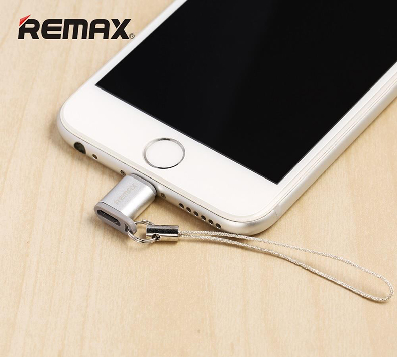 Адаптер-переходник Remax Micro USB - Lightning Apple Adapter Silver (RA-USB2) / изоборажение №5