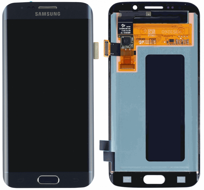 Дисплей Samsung Galaxy S6 EDGE G925, G9250 + Touchscreen (Super AMOLED, original) Blue / изоборажение №3